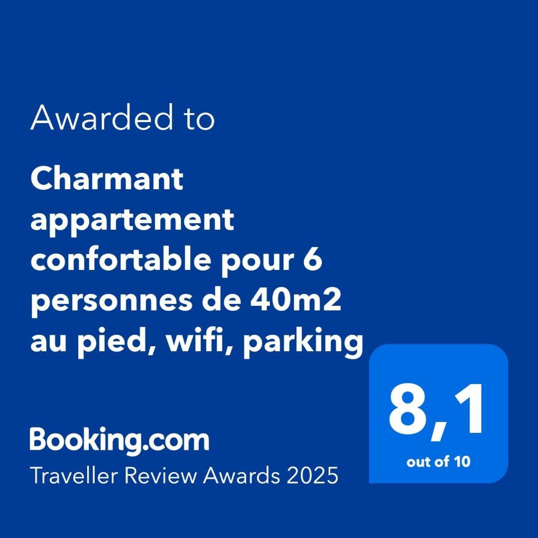 Charmant Appartement Confortable Pour 6 Personnes 40M2 Pied Pistes, Piscine, Wifi, Parking شاروس المظهر الخارجي الصورة